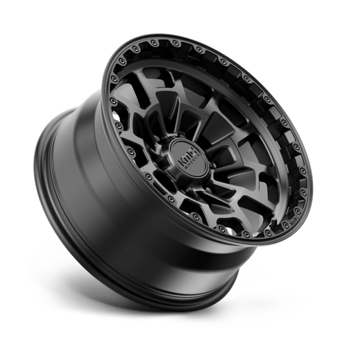 17x8 5 kmc km718 summit satin black w gray tint wheel 6x5.5 bolt pattern 0mm offset