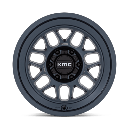 18x8 5 kmc km725 terra metallic blue wheel 6x5.5 bolt pattern 10mm offset