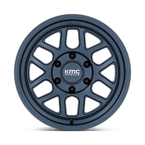17x8 5 kmc km446 mesa metallic blue wheel 6x5.5 bolt pattern 10mm offset