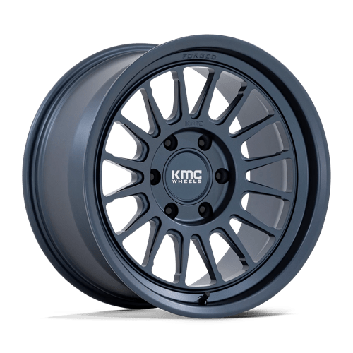 17x8 5 kmc km447 impact metallic blue wheel 6x5.5 bolt pattern 10mm offset