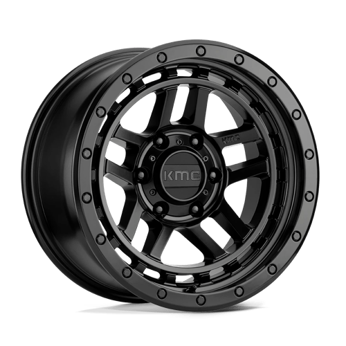 17x9 kmc km540 recon satin black wheel 6x5.5 bolt pattern 2mm offset