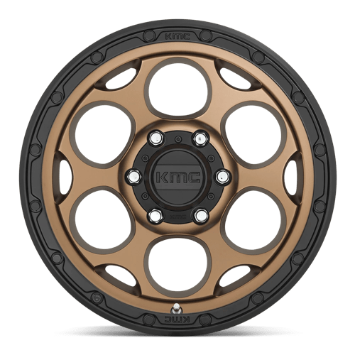17x8 5 kmc km541 dirty harry matte bronze w black lip wheel 6x5.5 bolt pattern 0mm offset