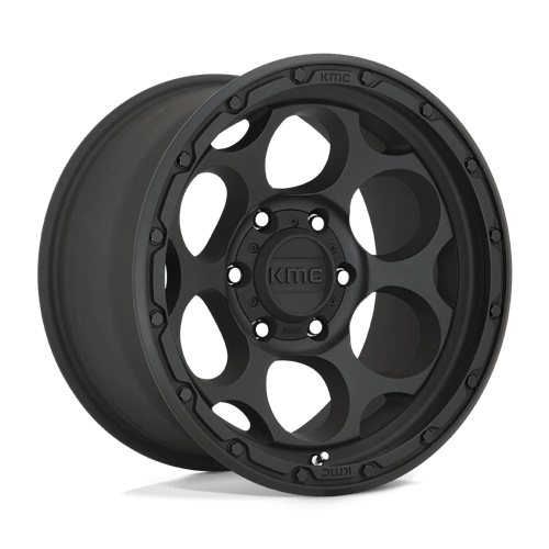 18x8 5 kmc km541 dirty harry textured black wheel 6x5.5 bolt pattern 0mm offset