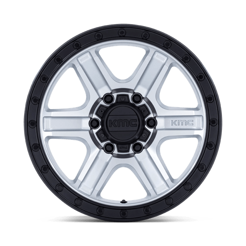 18x9 kmc km551 outrun machined w gloss black lip wheel 6x5.5 bolt pattern 18mm offset