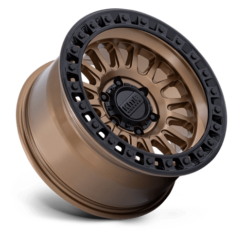 18x9 kmc km552 ims matte bronze w gloss black lip wheel 6x5.5 bolt pattern 30mm offset