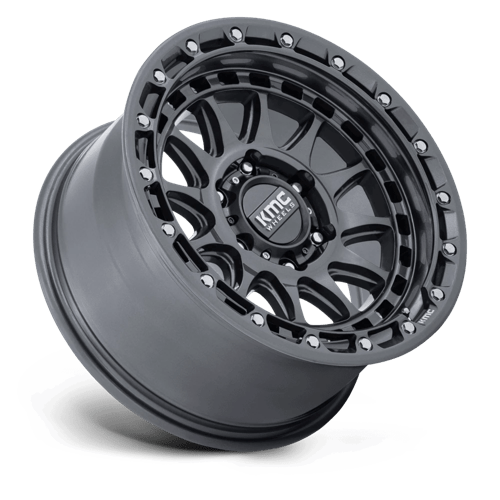 17x8 5 kmc km556 crux gloss gunmetal wheel 6x5.5 bolt pattern 25mm offset