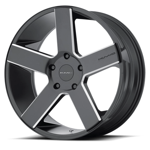 22x9 kmc km690 mc 5 satin black w milling wheel 6x5.5 bolt pattern 30mm offset