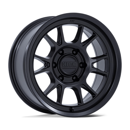 17x8 5 kmc km729 range matte black wheel 6x5.5 bolt pattern 10mm offset