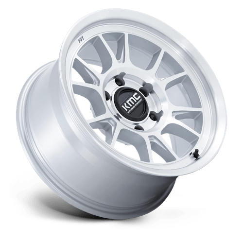 17x8 5 kmc km729 range gloss silver w machined face wheel 6x5.5 bolt pattern 0mm offset