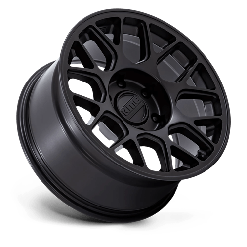 17x8 5 kmc km730 hatchet matte black wheel 6x5.5 bolt pattern 25mm offset