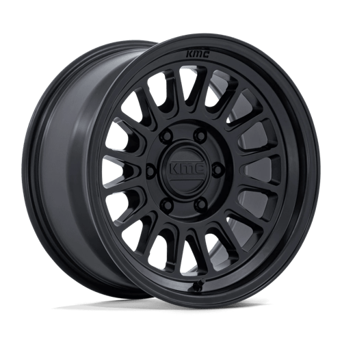 17x8 5 kmc km733 impact fft matte black wheel 6x5.5 bolt pattern 25mm offset