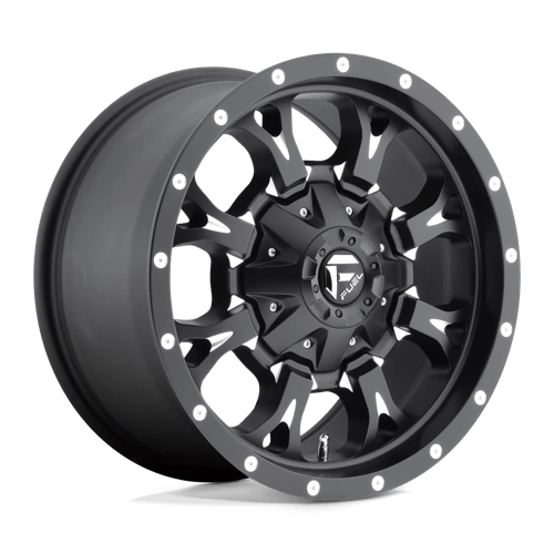 17x9 fuel off-road d517 krank matte black milled wheel 6x5.5 bolt pattern 20mm offset