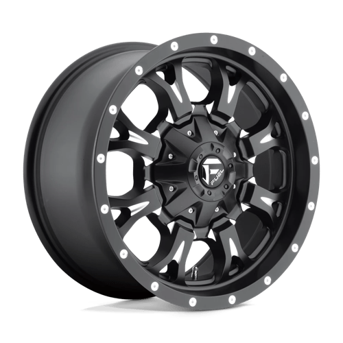 20x10 fuel off-road d517 krank matte black milled wheel 6x5.5 bolt pattern 24mm offset