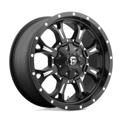 20x9 fuel off-road d517 krank matte black milled wheel 6x5.5 bolt pattern 20mm offset