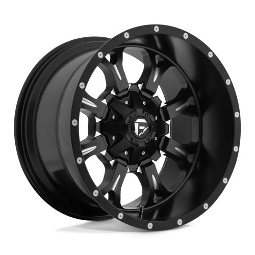 20x12 fuel off-road d517 krank matte black milled wheel 6x5.5 bolt pattern 44mm offset