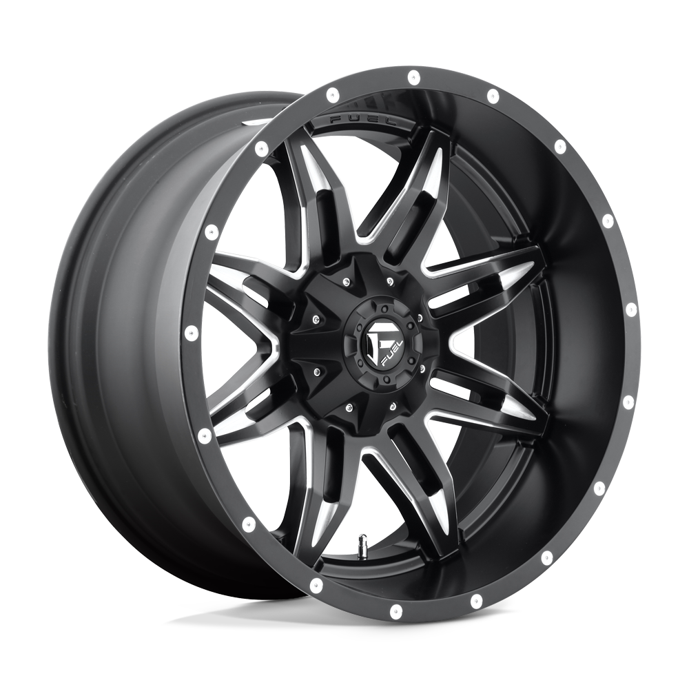 20x9 Fuel D567 Lethal Matte Black Milled Wheel 6x5.5 Bolt Pattern 20 Offset
