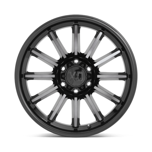 20x10 xd wheels xd855 luxe gloss black mach w gray tint wheel 6x5.5 bolt pattern 18mm offset