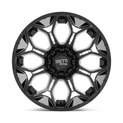 20x10 moto metal mo808 sniper gloss black milled wheel 6x5.5 bolt pattern 18mm offset