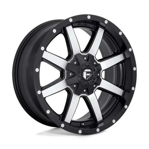 20x10 fuel off-road d537 maverick matte black machined wheel 6x5.5 bolt pattern 18mm offset