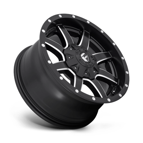 22x12 fuel off-road d538 maverick matte black milled wheel 6x5.5 bolt pattern 45mm offset