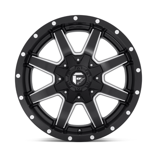 20x9 fuel off-road d538 maverick matte black milled wheel 6x5.5 bolt pattern 14mm offset