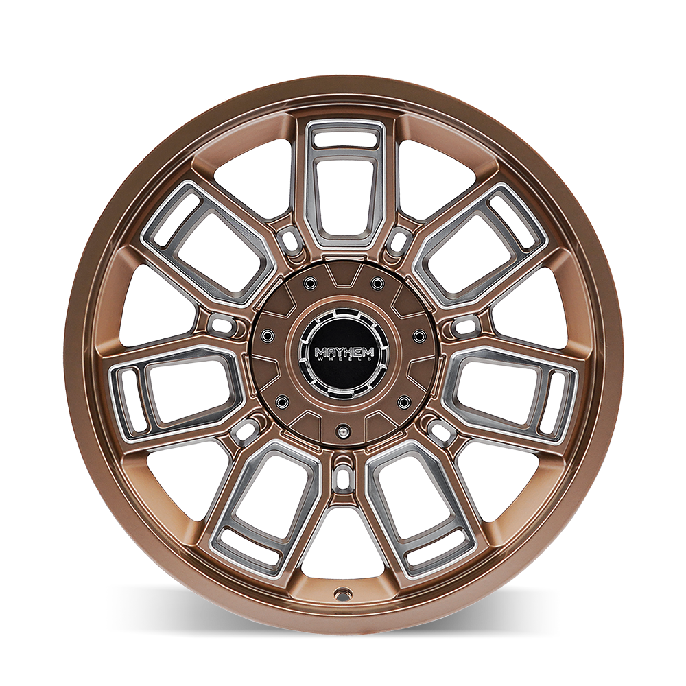 20x9 mayhem ordinance matte bronze wheel 6x5.5 bolt pattern 0mm offset