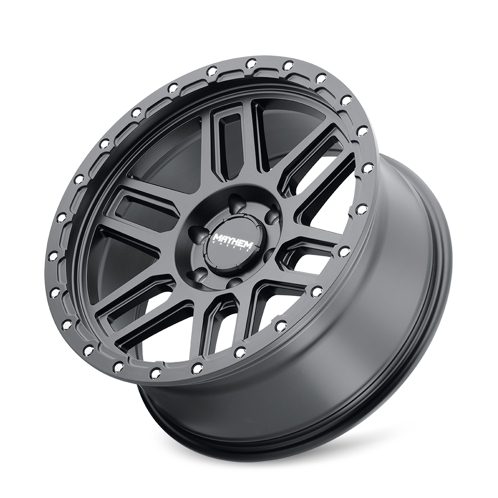 17x9 mayhem delta matte black wheel 6x5.5 bolt pattern 12mm offset