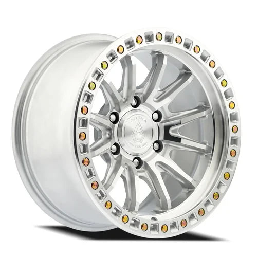 17x8 5 arena wheel a103 mission gloss silver machined wheel 6x5.5 bolt pattern 25mm offset