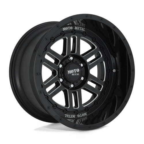 20x10 moto metal mo800 deep six gloss black milled wheel 6x5.5 bolt pattern 18mm offset