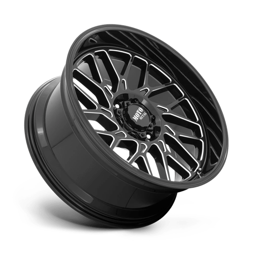 22x10 moto metal mo805 gloss black milled wheel 6x5.5 bolt pattern 18mm offset