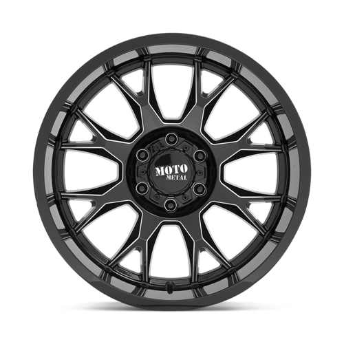 20x10 moto metal mo806 gloss black milled wheel 6x5.5 bolt pattern 18mm offset