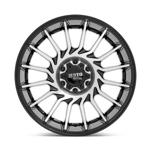 20x10 moto metal mo807 gloss black machined wheel 6x5.5 bolt pattern 18mm offset