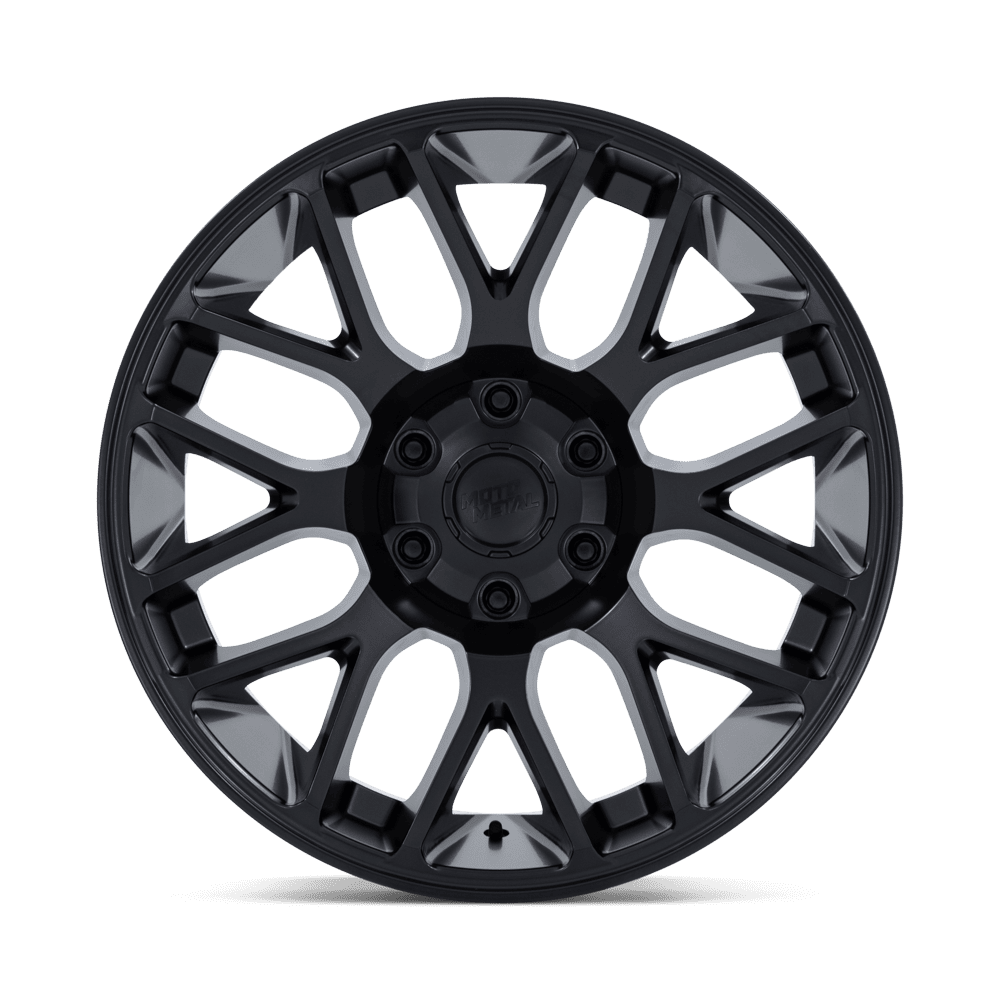 20x9 Moto Metal MO816 Overlook Blackout Wheel 6x5.5 Bolt Pattern +1mm Offset