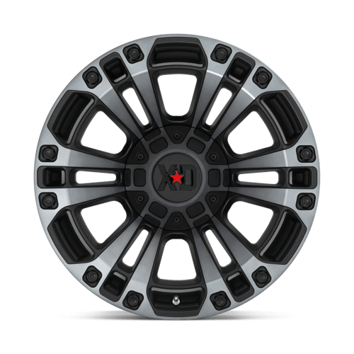 20x9 xd wheels xd851 monster 3 satin black w gray tint wheel 6x5.5 bolt pattern 18mm offset