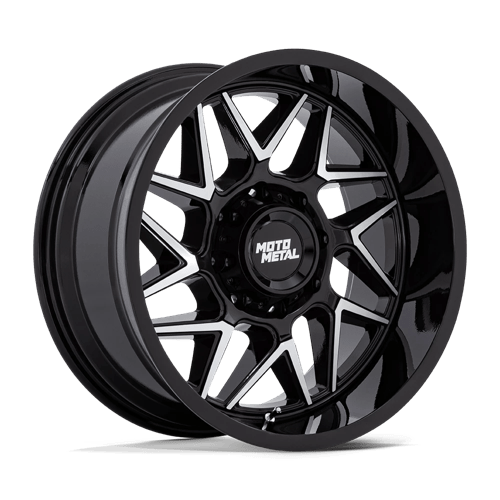 20x9 moto metal mo812 turbine gloss black w machined face wheel 6x5.5 bolt pattern 20mm offset