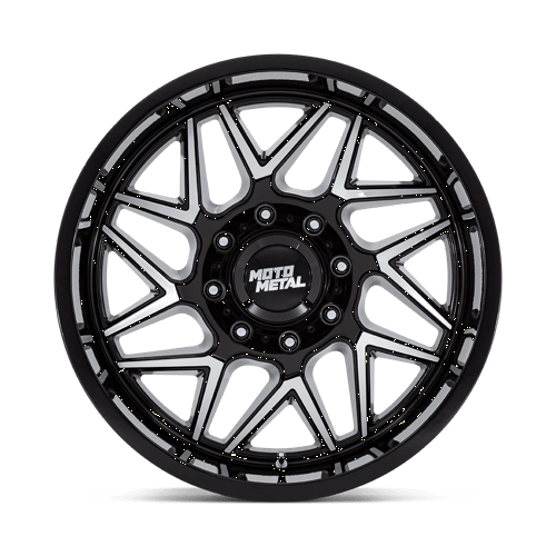 20x9 moto metal mo812 turbine gloss black w machined face wheel 6x5.5 bolt pattern 20mm offset