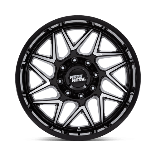 20x10 moto metal mo812 turbine gloss black w machined face wheel 6x5.5 bolt pattern 18mm offset
