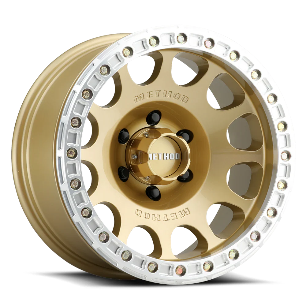 17x9 method race wheels mr105 v3 gold wheel 6x5.5 bolt pattern 38mm offset