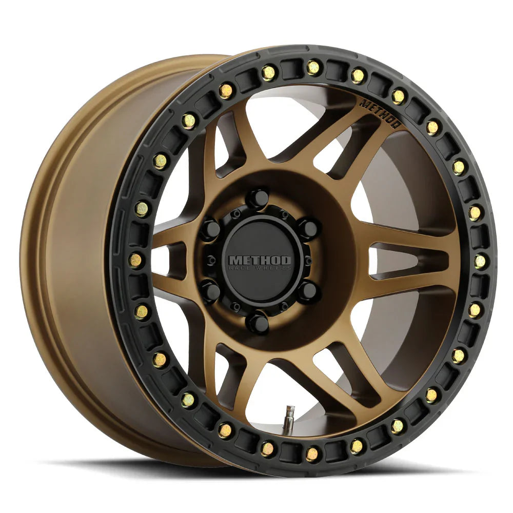 17x9 method race wheels mr106 bronze wheel 6x5.5 bolt pattern 44mm offset