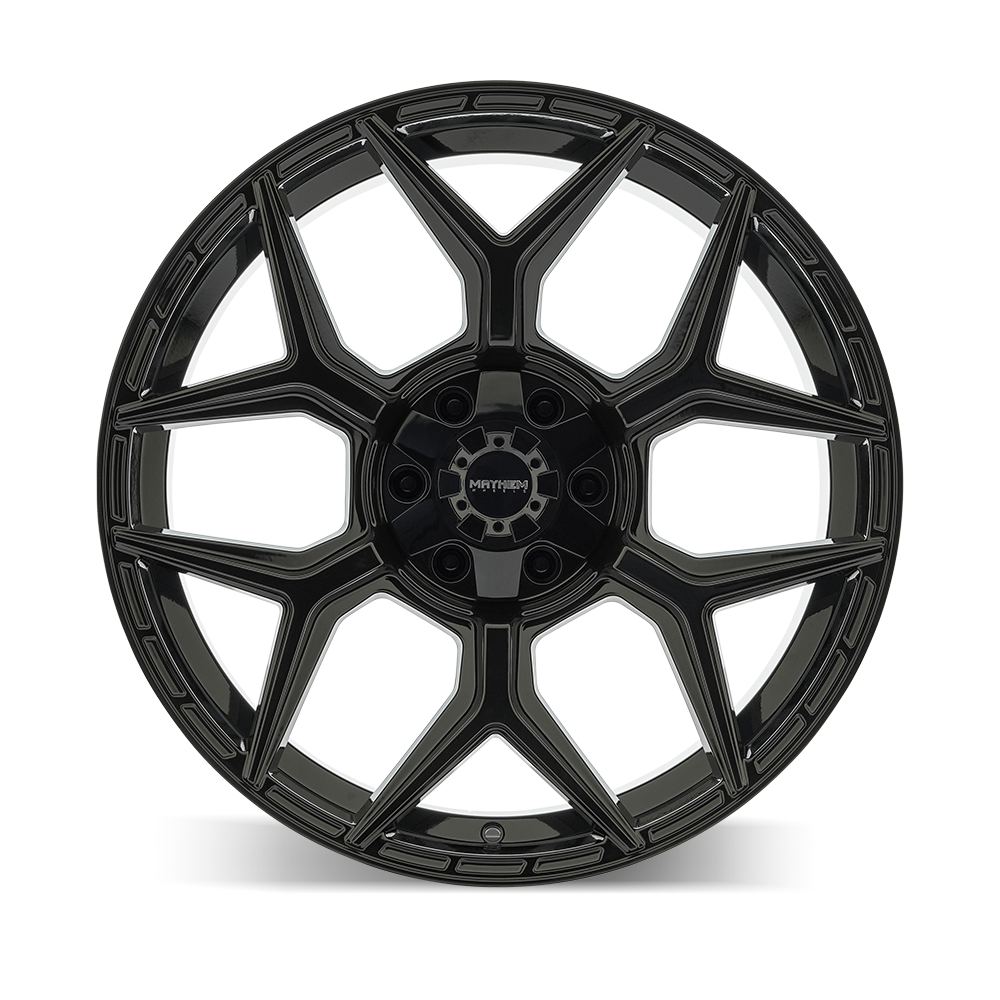 20x10 mayhem vanquish gloss black wheel 6x5.5 bolt pattern 19mm offset