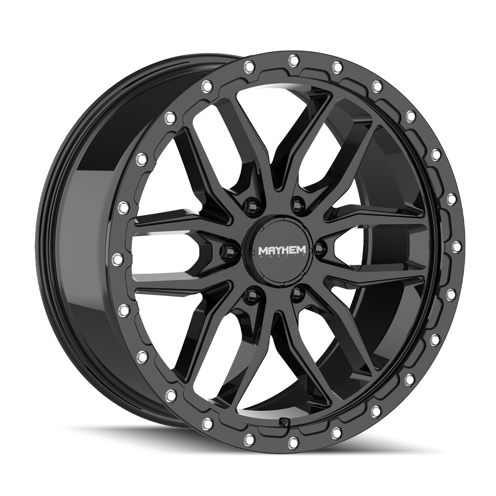 20x9 mayhem vector gloss black wheel 6x5.5 bolt pattern 18mm offset