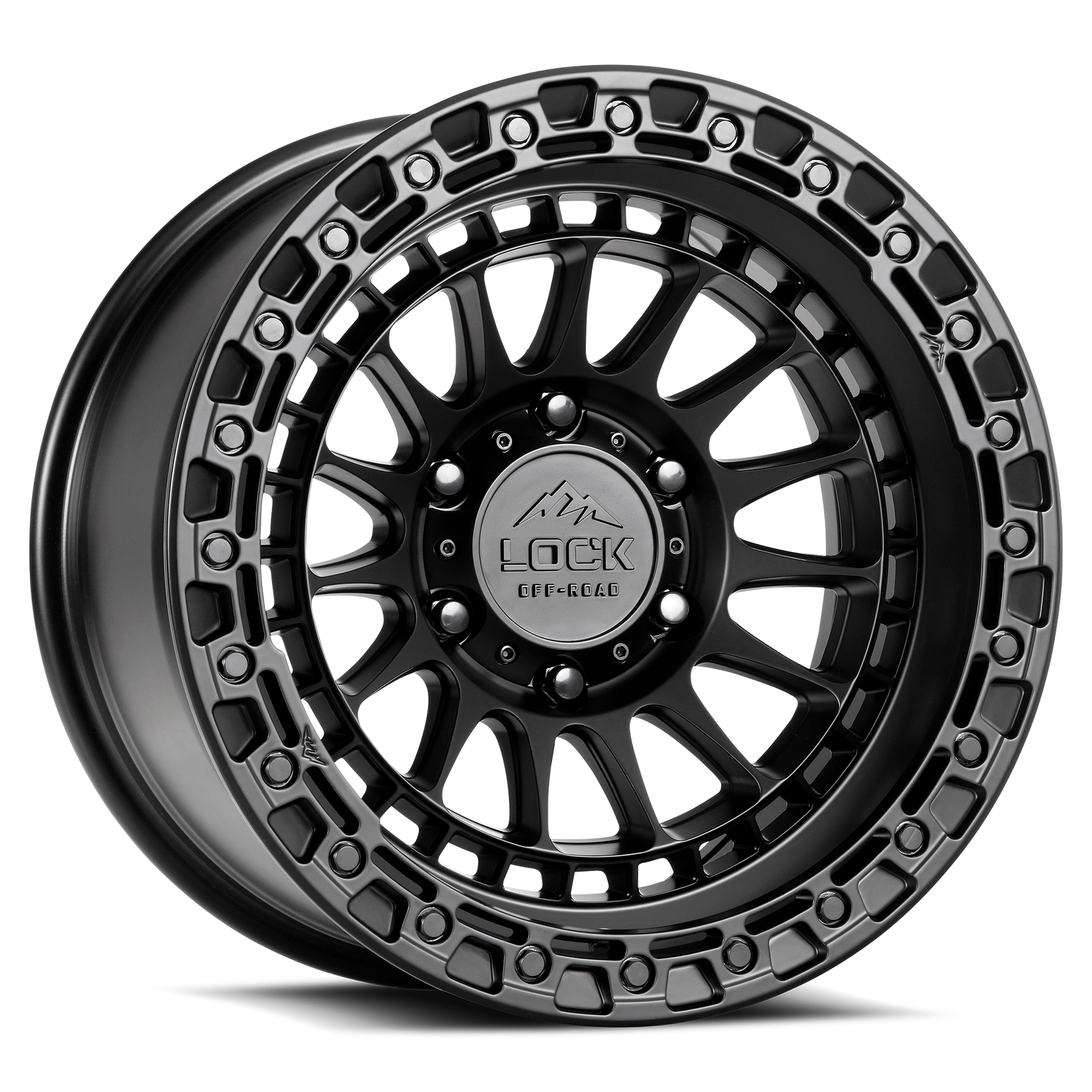 17x9 lock off-road mojave matte black w matte black ring wheel 6x5.5 bolt pattern 12mm offset