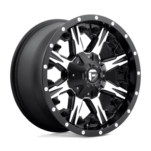 18x9 fuel off-road d541 nutz matte black machined wheel 6x5.5 bolt pattern 1mm offset