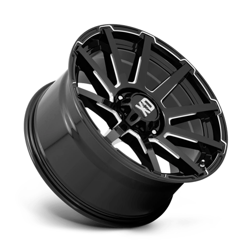 20x10 xd wheels xd847 outbreak gloss black milled wheel 6x5.5 bolt pattern 12mm offset