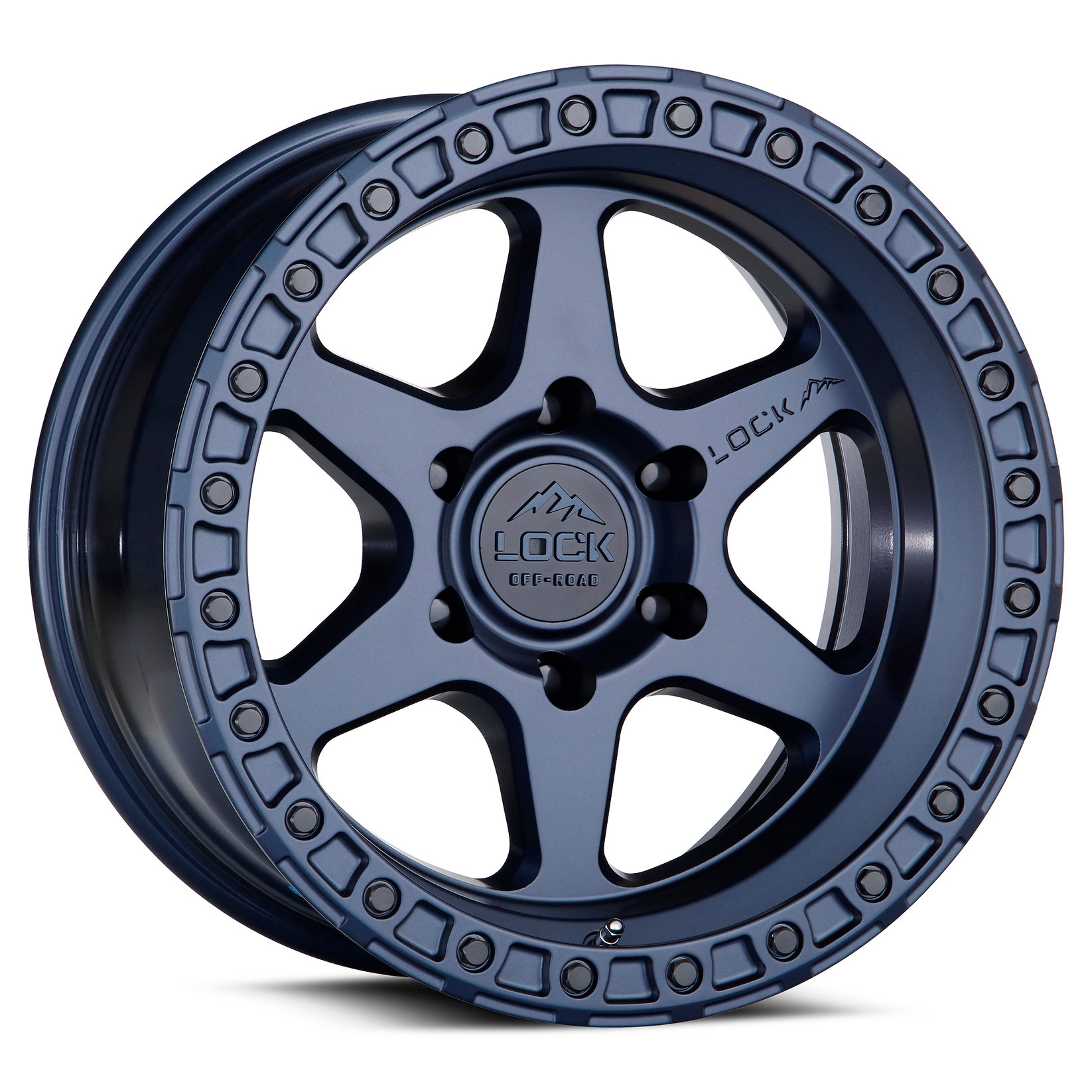 17x9 lock off-road olympus matte blue wheel 6x5.5 bolt pattern 35mm offset