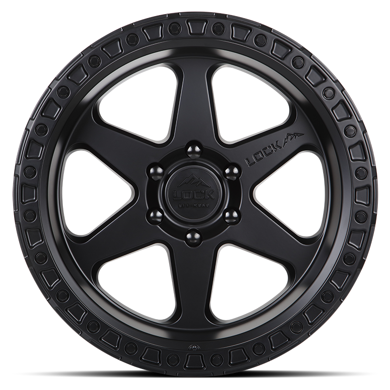 20x10 lock off-road olympus matte black w matte black ring wheel 6x5.5 bolt pattern 24mm offset