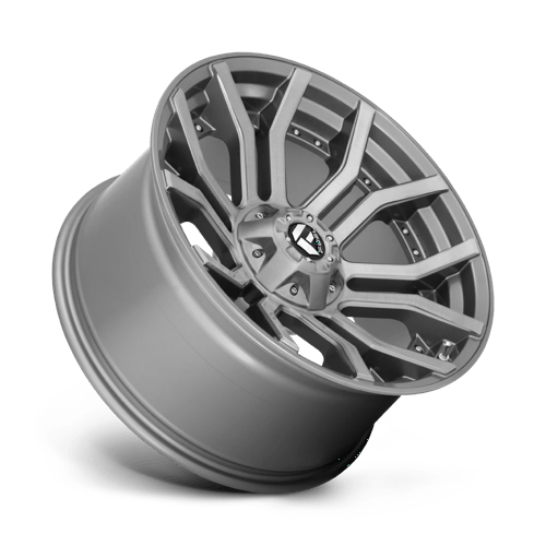 22x10 fuel off-road d713 rage platinum brushed gun metal tinted clear wheel 6x5.5 bolt pattern 18mm offset