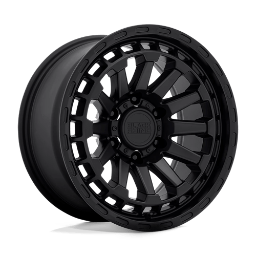 18x9 5 black rhino hard alloys rad raid matte black wheel 6x5.5 bolt pattern 12mm offset