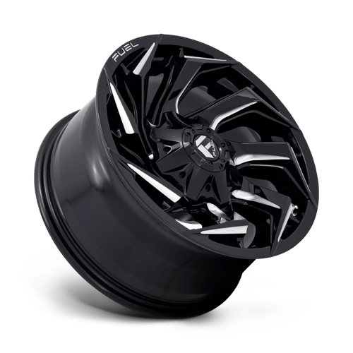 18x9 fuel off-road d753 reaction gloss black milled wheel 6x5.5 bolt pattern 1mm offset