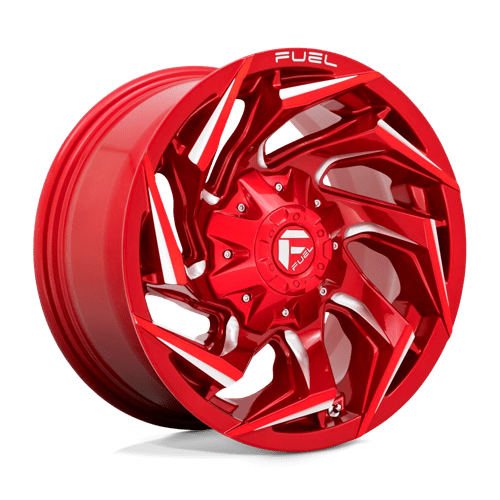 20x9 fuel off-road d754 reaction candy red milled wheel 6x5.5 bolt pattern 1mm offset
